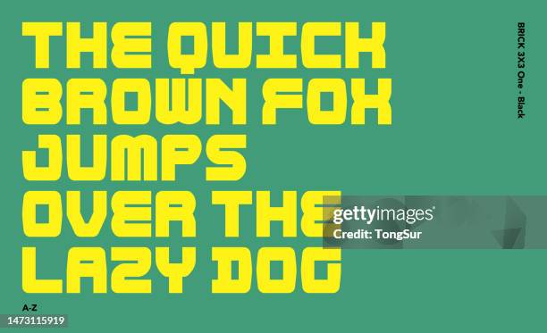 abstract alphabet letters font design, brick one - black - amusement arcade stock illustrations