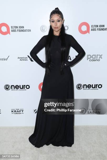 Marta Pozzan attends Elton John AIDS Foundation's 31st annual academy awards viewing party on March 12, 2023 in West Hollywood, California.