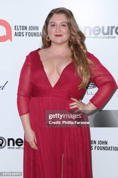 Jaicy Elliot attends Elton John AIDS Foundation's 31st annual academy awards viewing party on March 12, 2023 in West Hollywood, California.