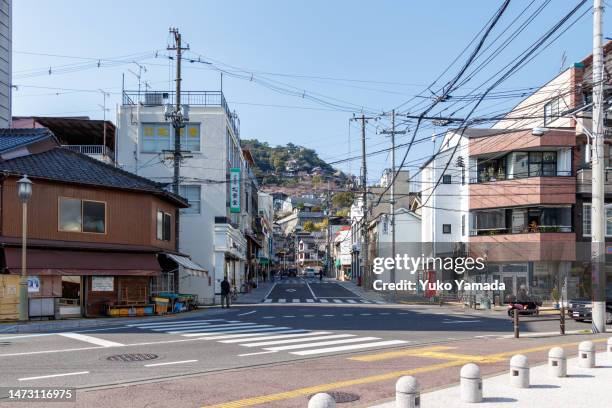 street view of onomichi - townscape stock pictures, royalty-free photos & images