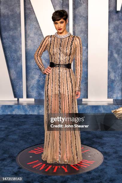Sofia Boutella attends the 2023 Vanity Fair Oscar Party Hosted By Radhika Jones at Wallis Annenberg Center for the Performing Arts on March 12, 2023...