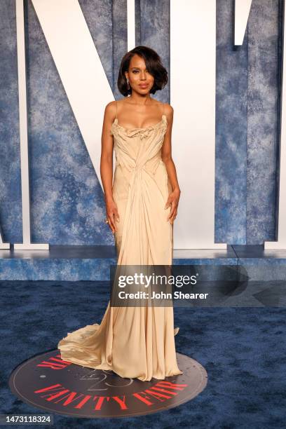 Kerry Washington attends the 2023 Vanity Fair Oscar Party Hosted By Radhika Jones at Wallis Annenberg Center for the Performing Arts on March 12,...