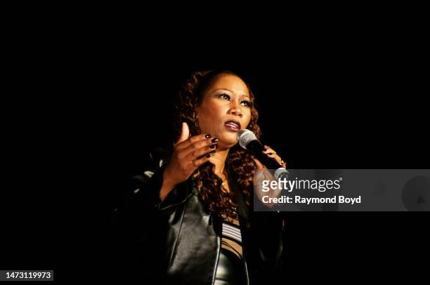 Singer Yolanda Adams performs at the Arie Crown Theater in Chicago, Illinois in April 2000.