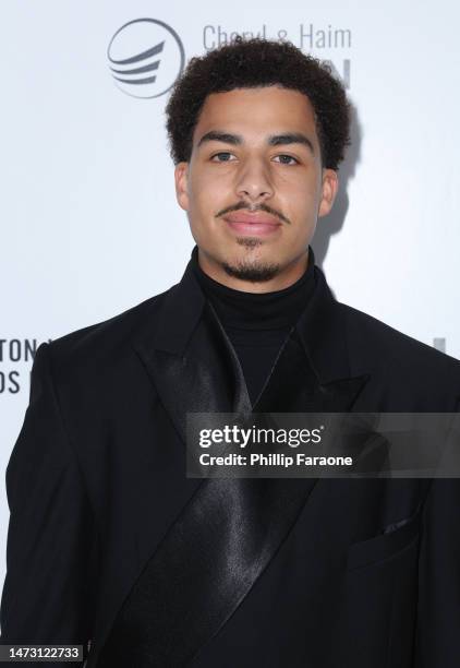 Marcus Scribner attends Elton John AIDS Foundation's 31st annual academy awards viewing party on March 12, 2023 in West Hollywood, California.