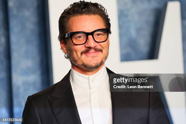 Pedro Pascal attends the 2023 Vanity Fair Oscar Party Hosted By Radhika Jones at Wallis Annenberg Center for the Performing Arts on March 12, 2023 in...