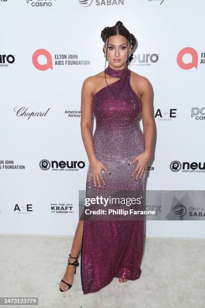 Tori Kelly attends Elton John AIDS Foundation's 31st annual academy awards viewing party on March 12, 2023 in West Hollywood, California.