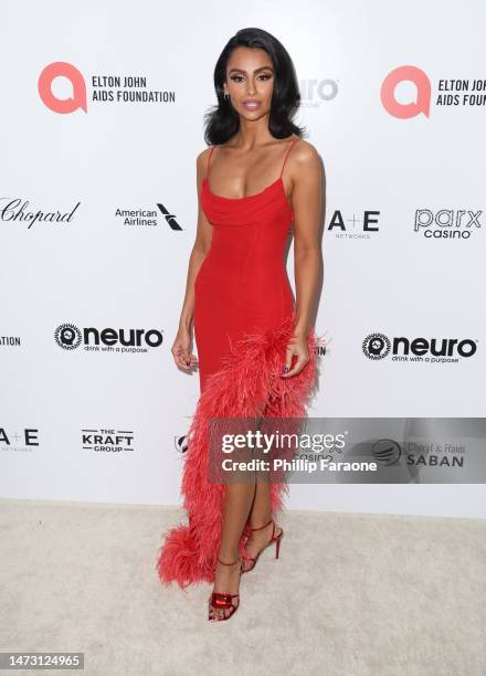 Nazanin Mandi attends Elton John AIDS Foundation's 31st annual academy awards viewing party on March 12, 2023 in West Hollywood, California.