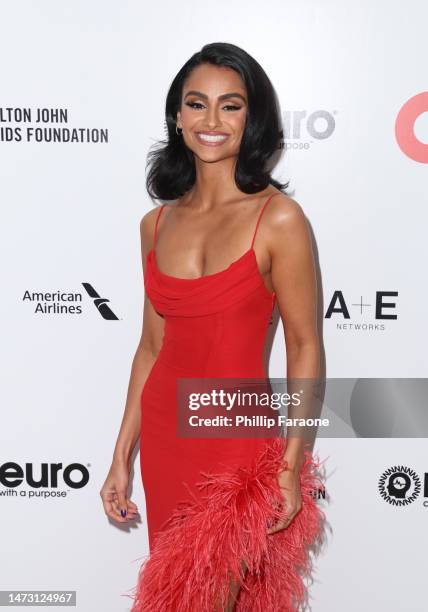 Nazanin Mandi attends Elton John AIDS Foundation's 31st annual academy awards viewing party on March 12, 2023 in West Hollywood, California.