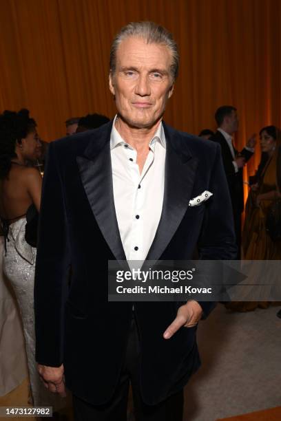 Dolph Lundgren attends the Elton John AIDS Foundation's 31st Annual Academy Awards Viewing Party on March 12, 2023 in West Hollywood, California.