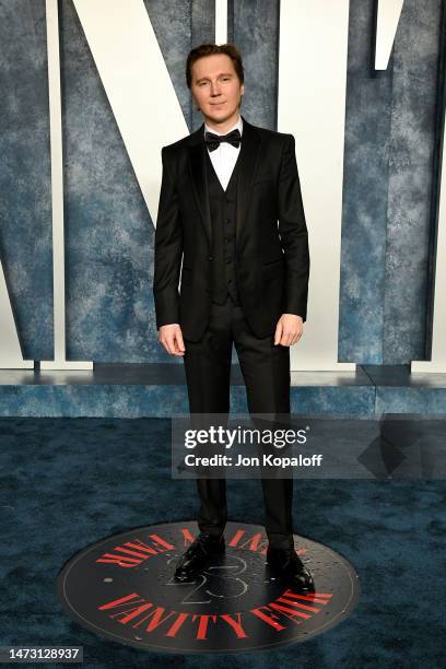 Paul Dano attends the 2023 Vanity Fair Oscar Party Hosted By Radhika Jones at Wallis Annenberg Center for the Performing Arts on March 12, 2023 in...