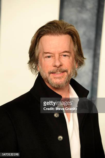 David Spade arrives at the Vanity Fair Oscar Party Hosted By Radhika Jones at Wallis Annenberg Center for the Performing Arts on March 12, 2023 in...