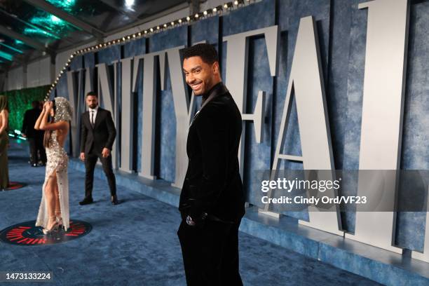 Regé-Jean Page attends the 2023 Vanity Fair Oscar Party Hosted By Radhika Jones at Wallis Annenberg Center for the Performing Arts on March 12, 2023...