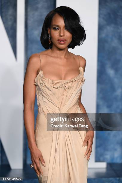 Kerry Washington attends the 2023 Vanity Fair Oscar Party hosted by Radhika Jones at Wallis Annenberg Center for the Performing Arts on March 12,...