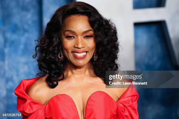 Angela Bassett attends the 2023 Vanity Fair Oscar Party Hosted By Radhika Jones at Wallis Annenberg Center for the Performing Arts on March 12, 2023...