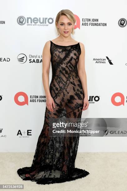 AnnaSophia Robb attends the Elton John AIDS Foundation's 31st Annual Academy Awards Viewing Party on March 12, 2023 in West Hollywood, California.