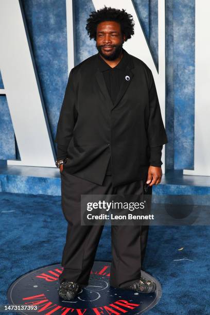 Questlove attends the 2023 Vanity Fair Oscar Party Hosted By Radhika Jones at Wallis Annenberg Center for the Performing Arts on March 12, 2023 in...