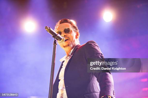 Musician Marc Anthony performs on stage during the final night of his 2023 Viviendo Tour at Pechanga Arena on March 12, 2023 in San Diego, California.