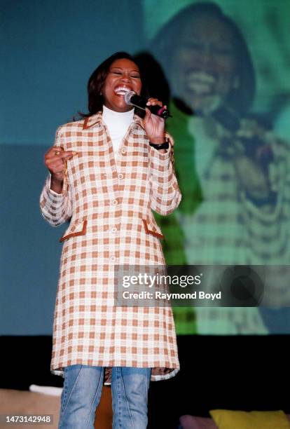 Singer Yolanda Adams performs during 'The Black Women's Expo' at McCormick Place in Chicago, Illinois in March 2005.