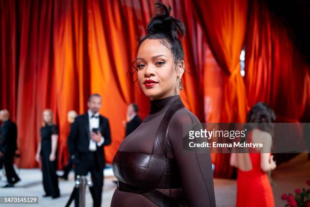 Rihanna attends the 95th Annual Academy Awards at Hollywood & Highland on March 12, 2023 in Hollywood, California.
