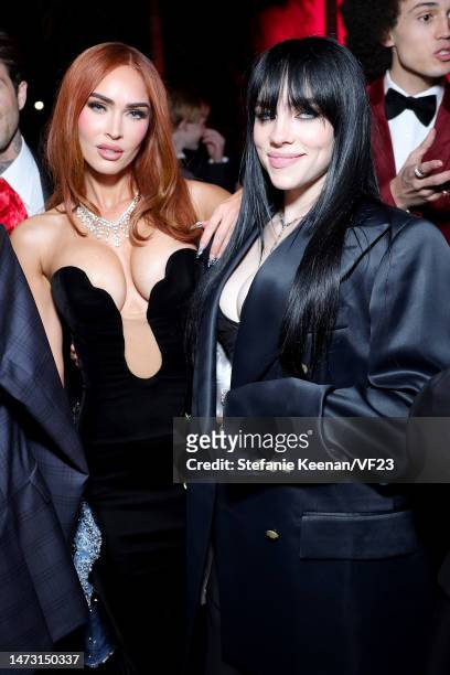 Megan attends the 2023 Vanity Fair Oscar Party Hosted By Radhika Jones at Wallis Annenberg Center for the Performing Arts on March 12, 2023 in...