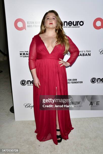 Jaicy Elliot arrives at Elton John AIDS Foundation's 31st Annual Academy Awards Viewing Party on March 12, 2023 in West Hollywood, California.