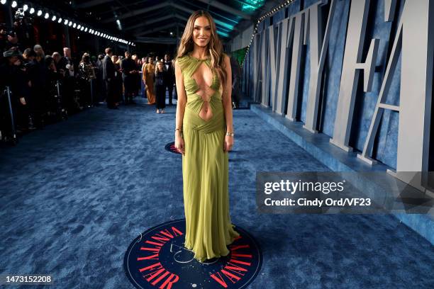 Nina Senicar attends the 2023 Vanity Fair Oscar Party Hosted By Radhika Jones at Wallis Annenberg Center for the Performing Arts on March 12, 2023 in...