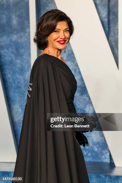 Shohreh Aghdashloo attends the 2023 Vanity Fair Oscar Party Hosted By Radhika Jones at Wallis Annenberg Center for the Performing Arts on March 12,...