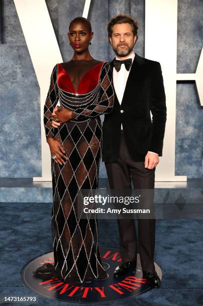 Jodie Turner-Smith and Joshua Jackson attend the 2023 Vanity Fair Oscar Party Hosted By Radhika Jones at Wallis Annenberg Center for the Performing...