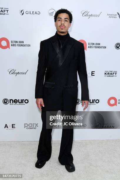 Marcus Scribner attends the Elton John AIDS Foundation's 31st Annual Academy Awards Viewing Party on March 12, 2023 in West Hollywood, California.