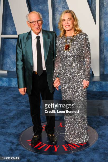 Jimmy Buffett and Jane Slagsvol attend the 2023 Vanity Fair Oscar Party Hosted By Radhika Jones at Wallis Annenberg Center for the Performing Arts on...