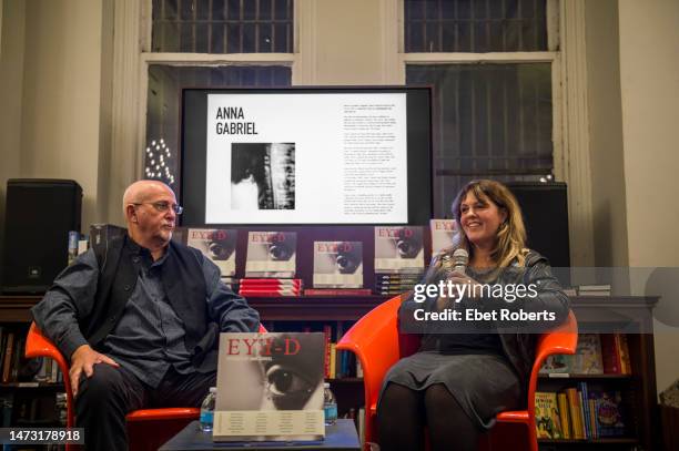 Anna Gabriel presents her new photography book, 'Eye-D', in a conversation with her father, Peter Gabriel , at Rizzoli Bookstore in New York City on...