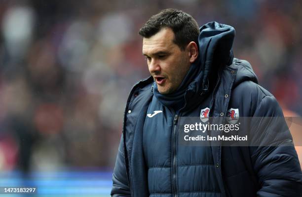 Raith Rovers manager Ian Murray is seen during the Scottish Cup match between Rangers and Raith Rovers at Ibrox Stadium on March 12, 2023 in Glasgow,...