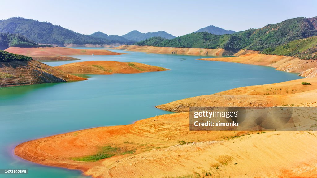 Sacramento river arm of Shasta Lake