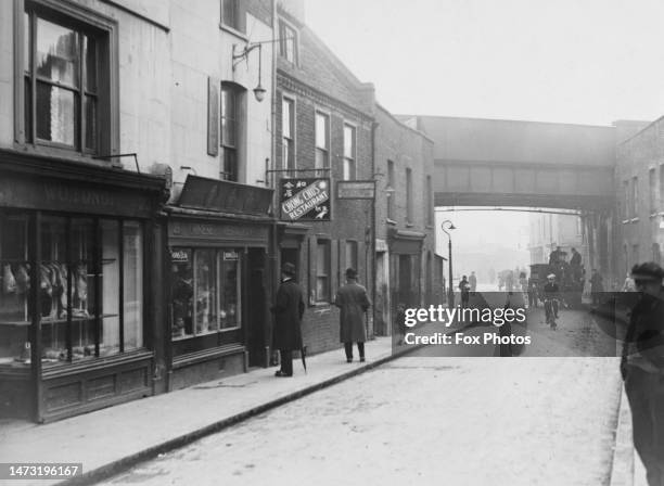 Busy street in Pennyfields, in London's Docklands, traditionally home to the oldest remaining London Chinese community is about to be demolished to...