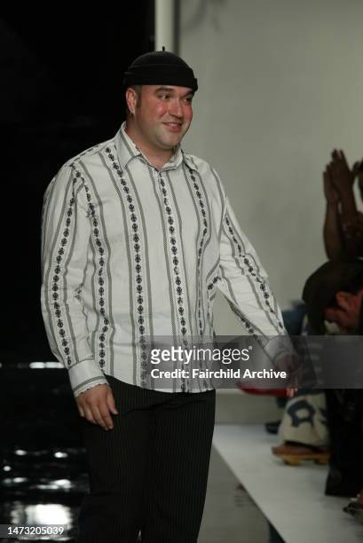 The designer, Octavio Carlin at the Fall 2004 Octavio Naqada by Carlin fashion show in L.A.