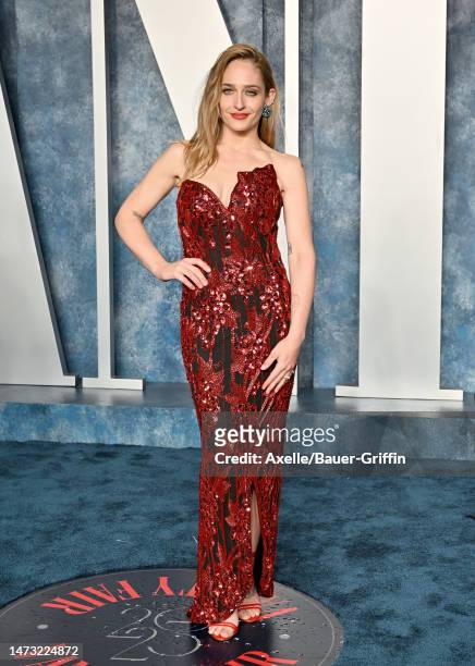 Jemima Kirke attends the 2023 Vanity Fair Oscar Party hosted by Radhika Jones at Wallis Annenberg Center for the Performing Arts on March 12, 2023 in...