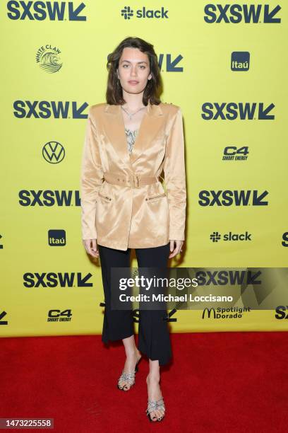 Ella Rumpf attends the "Northern Comfort" world premiere during 2023 SXSW Conference and Festivals at Stateside Theater on March 12, 2023 in Austin,...