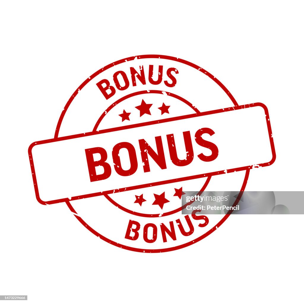 Bonus Collections Bonus Stamp Imprint Seal Template Vector Stock Illustration High-Res ...