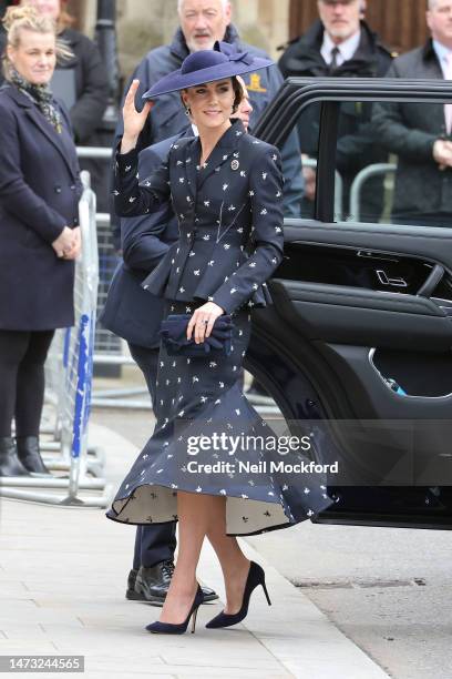 Catherine, Princess of Wales attends the 2023 Commonwealth Day Service at Westminster Abbey on March 13, 2023 in London, England.