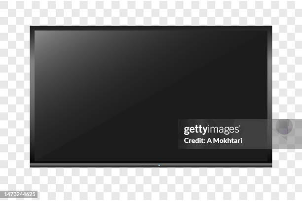 tablet, screen and tv on a transparent background. - flat screen stock illustrations