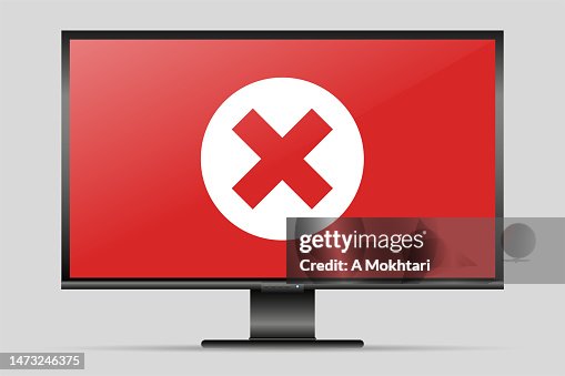 Computer screen with error message, computer virus, connection problem... Computer screen with error message, computer virus, connection problem...