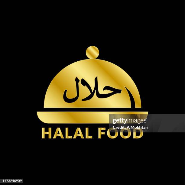halal restaurant bell icon - kosher certified stock illustrations