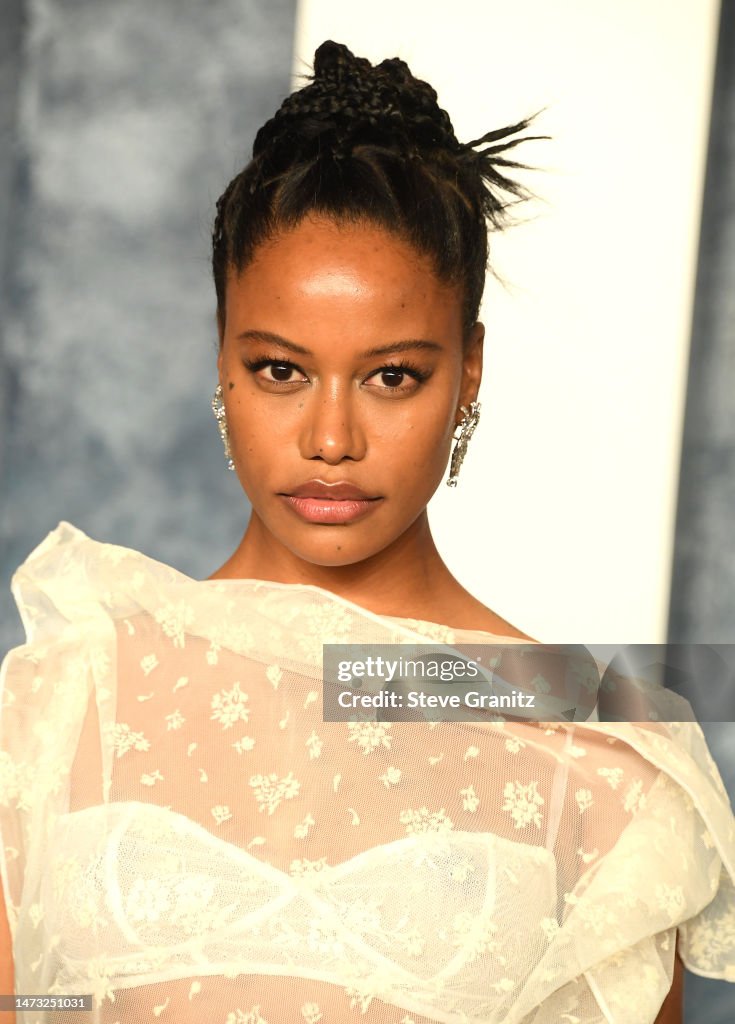 Taylour Paige arrives at the Vanity Fair Oscar Party Hosted By... News