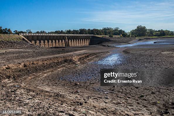 Drought Swipes A Reservoir In Uruguay Drought Swipes A Reservoir In Uruguay