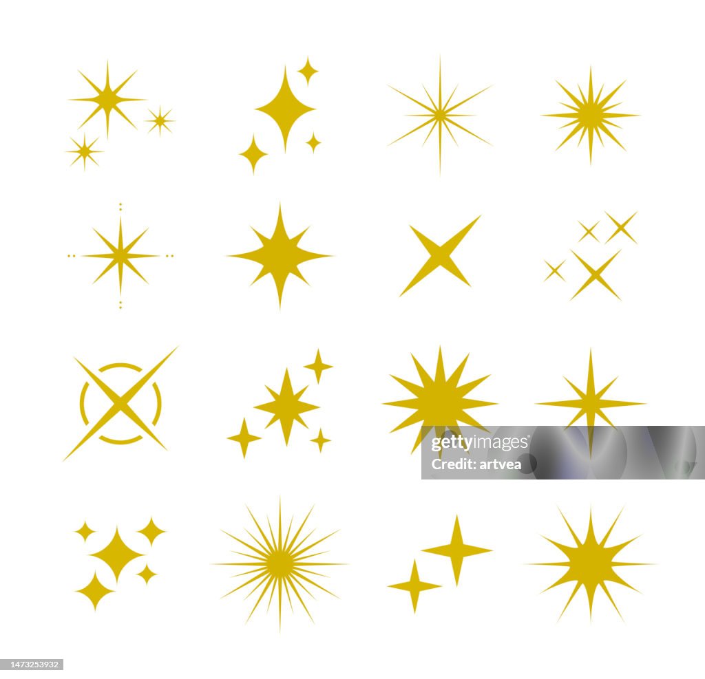 Sparkle icon set