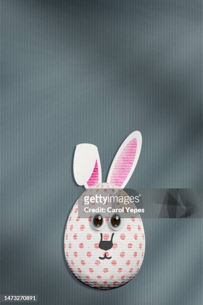 easter rabbit - - pets icon blue stock pictures, royalty-free photos & images