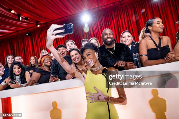 Winnie Harlow attends the 95th Annual Academy Awards at Hollywood & Highland on March 12, 2023 in Hollywood, California.