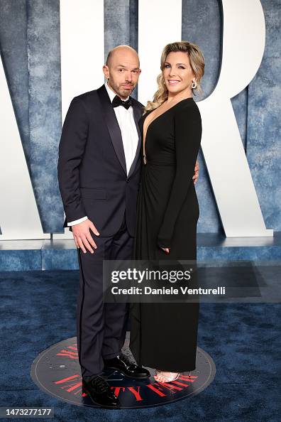 Paul Scheer and June Diane Raphael attend the 2023 Vanity Fair Oscar ...