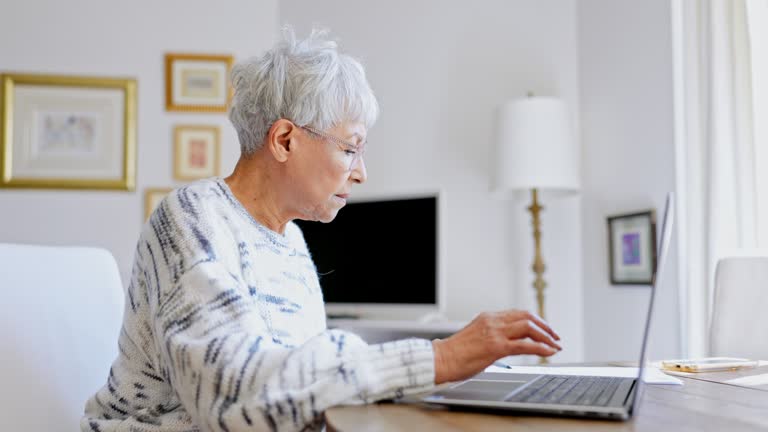 30,345 Older Woman In Front Of Computer Stock Videos, Footage, & 4K ...