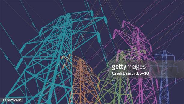 ilustrações, clipart, desenhos animados e ícones de levou a melhor sobre postes de electricidade - transformador